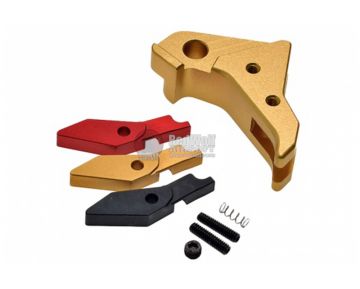 COWCOW Technology Aluminum CNC Tactical G Trigger for all Tokyo Marui G-Series GBB Pistol - Gold
