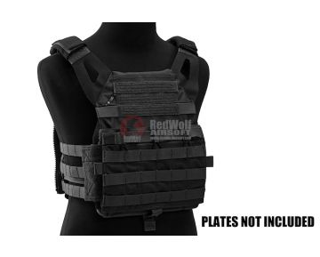 Crye Precision (By ZShot) Jumpable Plate Carrier JPC 2.0 w/ Flat M4 Molle Front Flap (L Size / Black)