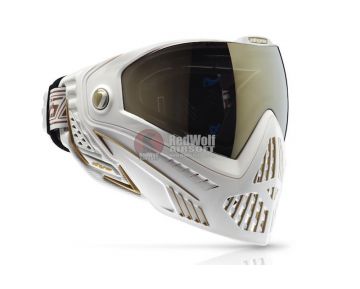 Dye Precision i5 Full Face Airsoft Mask Goggle System - White Gold