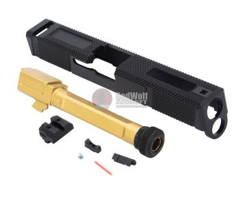 EMG SAI Utility Slide Kit (by G&P) - Gold Barrel for Umarex Glock 17 GBB Pistol