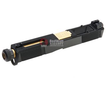 EMG SAI Utility Slide Kit w/ RMR Cut (by G&P) - Gold Barrel for Umarex G17 GBB Pistol