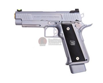EMG SAI Hi Capa 4.3 GBB Airsoft Pistol - Silver (by AW Custom)