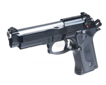 KJ Works M9 Elite GBB Airsoft Pistol (Silver Barrel Version)