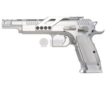 Gunsmith Bros GB01 TF Aluminum Open GBB Pistol - Silver