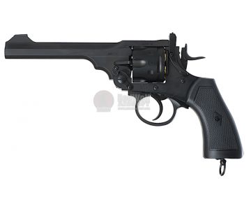 WinGun Webley MK VI Airsoft Revolver CO2 792 (Black Grip, 6mm Version) - Black