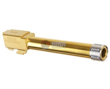 Guns Modify KM Stainless Steel Threaded Barrel w/ Inner Barrel for TM Model 17(Gold Titanium Nitride)