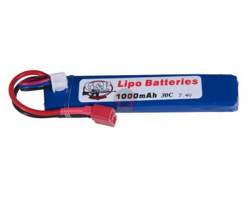 G&P Airsoft Lipo Battery 7.4V 1000mAh (30C) - Deans Connector