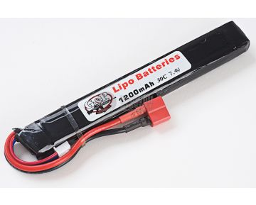 G&P 7.4v 1200mAh (30C) Lithium Polymer LiPo Rechargeable Battery (C - Deans)
