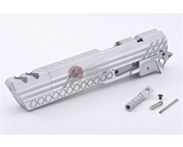 Gunsmith Bros CNC Aluminum Smoking Holes Open Slide Kit Set for Tokyo Marui Hi-Capa Series - Silver
