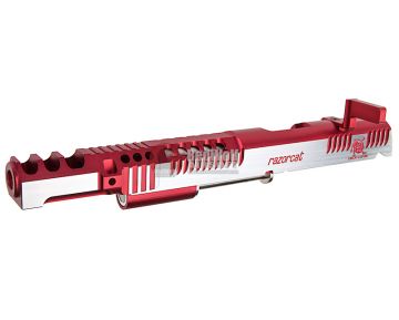 Gunsmith Bros CNC Aluminum Limited Razorcat Open Slide Set for Tokyo Marui Hi Capa 5.1 GBB - 2 Tone Red