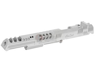 Gunsmith Bros CNC Aluminum Limcat Spearcat Open Slide Set for Tokyo Marui Hi Capa 5.1 - Silver