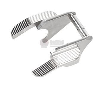 Gunsmith Bros SV Style Steel Thumb Safety - Silver