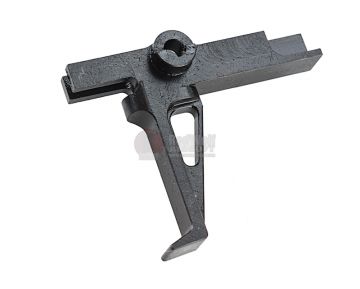 Hephaestus GHK M4 GBBR Airsoft Flat Trigger (CNC Steel, Type A - Black)