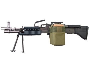 A&K M249 MKII Airsoft LMG AEG - Black | RedWolf