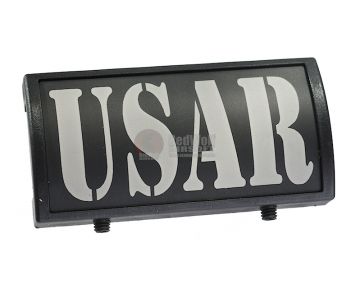 Custom Gun Rails (CGR) Aluminum Rail Cover (USAR, Large Laser Engraved Aluminum) - BK Retainer