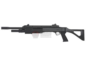 BO Manufacture FABARM Licensed STF12 18 inch Ressort Spring Shotgun - Black