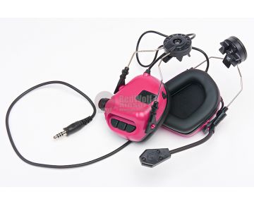 Earmor Tactical Hearing Protection Helmet Version Ear-Muff - Pink