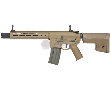 EMG Sharps Bros 'Warthog' Licensed Full Metal Advanced AEG Rifle - 10 inch SBR DE (by ARES)