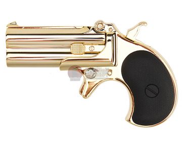MAXTACT Derringer Full Metal 6mm Green Gas Airsoft Pistol - Gold