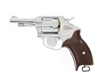 Marushin X Cartridge Police Revolver 3 Inch (Silver / ABS) 6mm