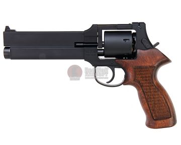 Marushin Mateba Revolver 6mm X-Cartridge Series Matt Black Wood Grip Version