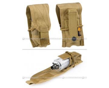 PANTAC Molle Tornado Grenade / Flash Light Holder (Khaki)