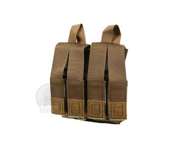 PANTAC Molle M16 Double Mag & 9mm 4-Mag Pouch With Hard Insert (A-TACS / Cordura) 