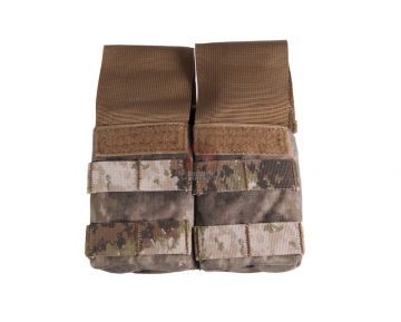 PANTAC Molle Double M16 Mag Pouch With Plastic Insert (A-TACS / Cordura) - Deluxe Version 