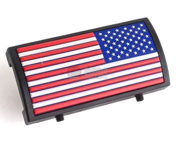Custom Gun Rails (CGR) Aluminum Rail Cover (PVC American Flag / RWB / Stars Right) 