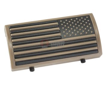Custom Gun Rails (CGR) Aluminum Rail Cover (PVC American Flag / TAN / Stars Right) 