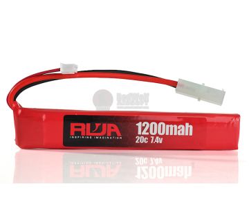 RWA 7.4V 1200mAh (20C) LiPo Rechargeable Battery (Large Tamiya)