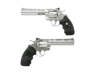 TOKYO MARUI PYTHON 357 SPRING REVOLVER (6 INCH) - STAINLESS SILVER 1