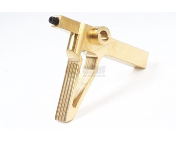 G&P GBB Stainless Steel Flat Trigger for WA M4A1 Series / G&P GBB M4A1 Series Metal Body - Gold