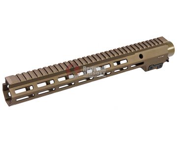 Z-Parts MK16 Rail (Aluminum, 13.5 inch with Barrel Nut) for GHK M4 GBBR Airsoft - DDC