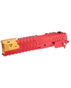 5KU Tokyo Marui Hi Capa GBB Aluminum Slide & Frame Set (Matrix Type Interchangeable Comp) - Red / Gold 1