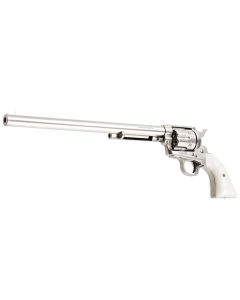 King Arms SAA .45 Peacemaker Revolver L - Silver (Version II, Gas Version) 0