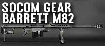 6mmProShop Barrett Licensed M82A1 Bolt Action Powered Airsoft Sniper Rifle  (Color: Black), Airsoft Guns, Heavy Weapons -  Airsoft Superstore