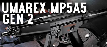 MP5 - PM5 A4 Airsoft 6 mm - Co2 G&G - Les 3 cannes